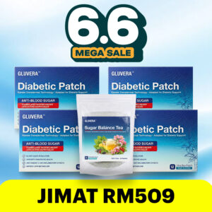 SUPER SALES 6.6 (3 FREE 1 KOTAK GLUVERA + 1 FREE TEH HERBA)